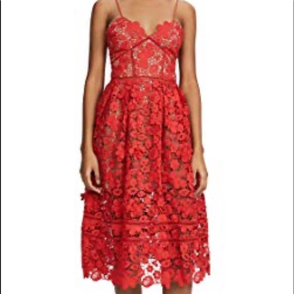 Self-Portrait Dresses & Skirts - SALE!!! Self Portrait 3D floral guipure dress NWT